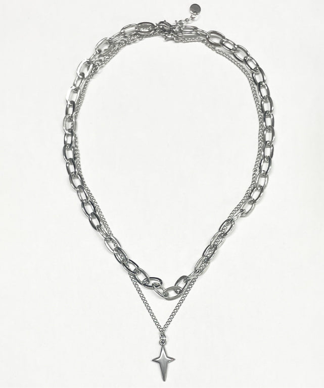 L2Pキラキラネックレス/シルバー