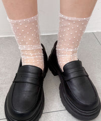 ドットシアーソックス(23-25cm)