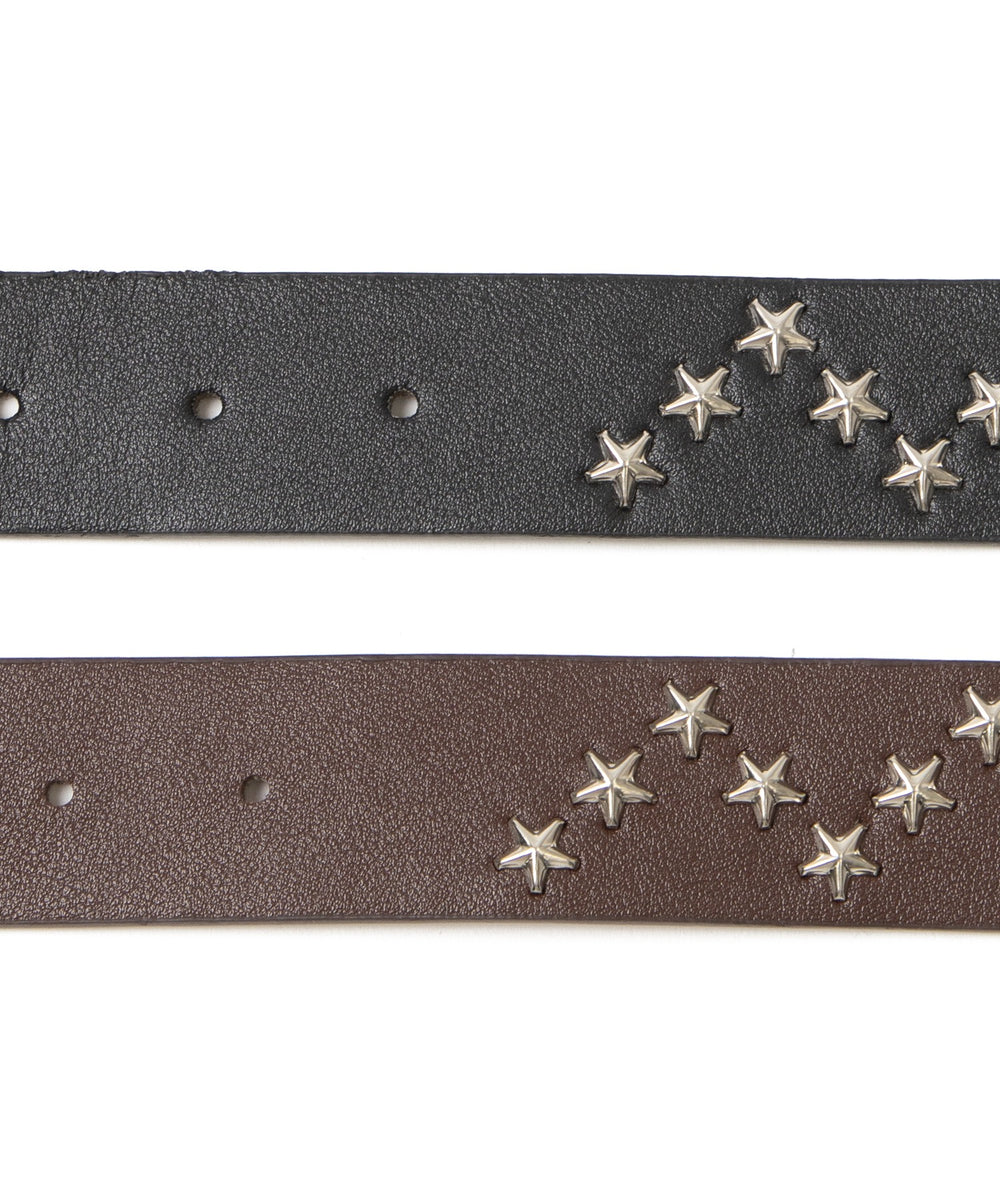 Lスタースタッズ付ウエスタンベルト