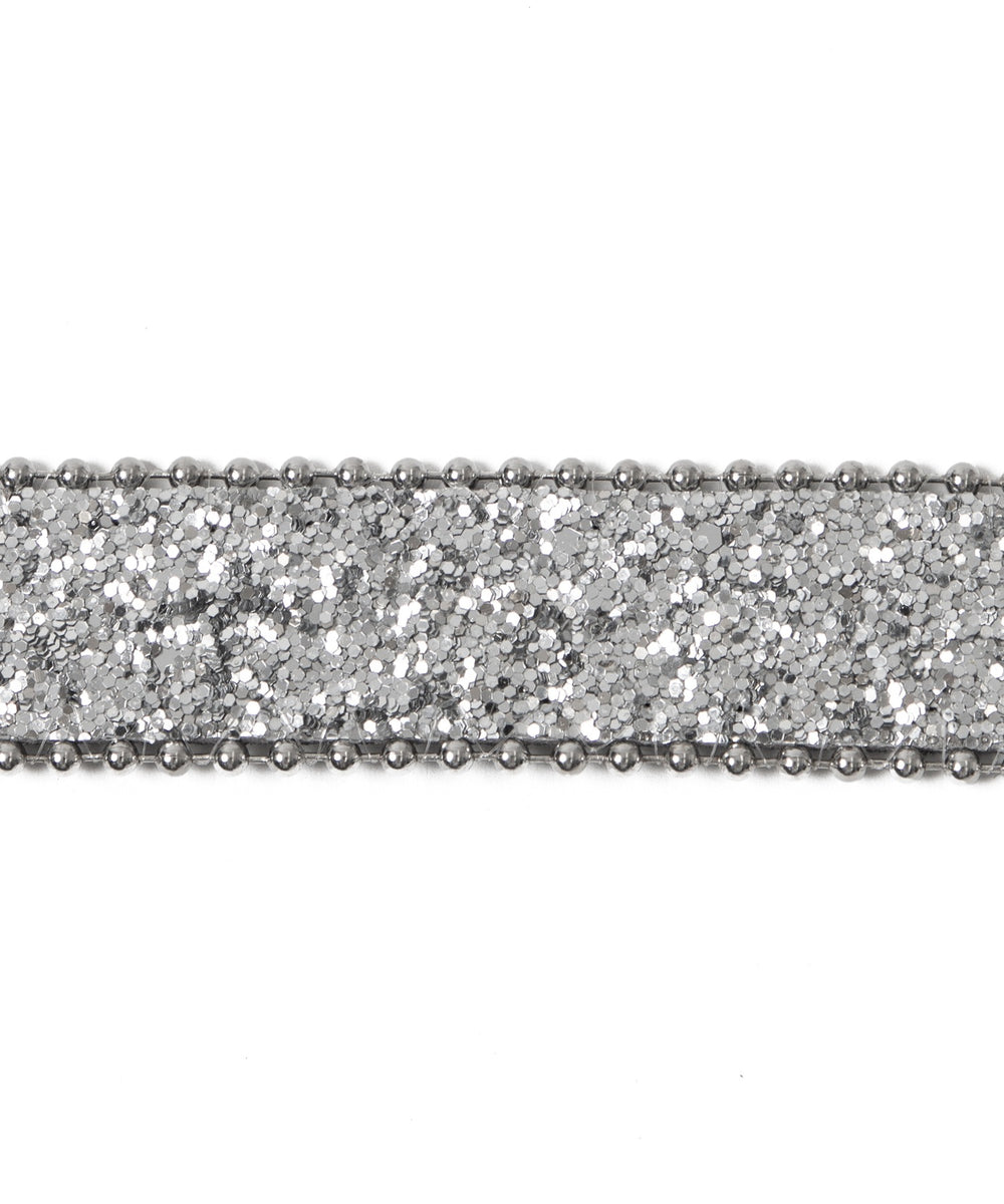 Lキラキラバックルメタリックベルト