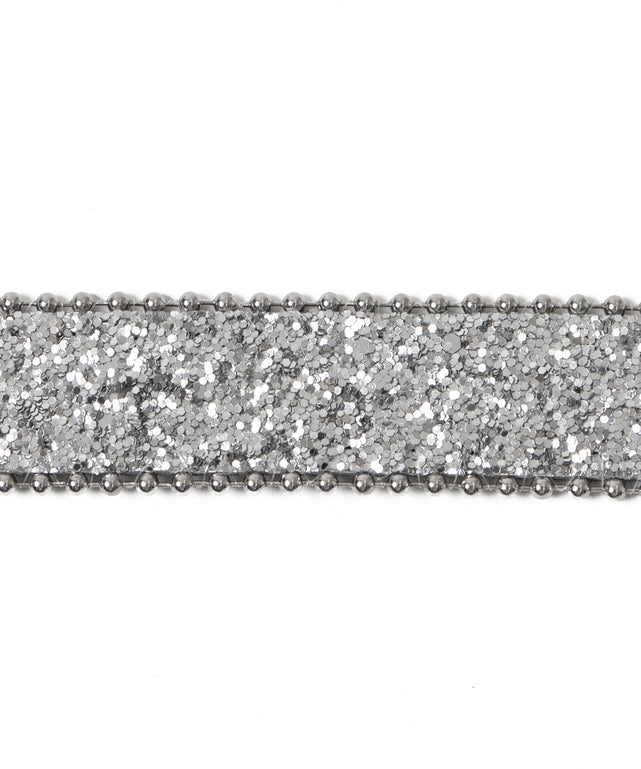 Lキラキラバックルメタリックベルト