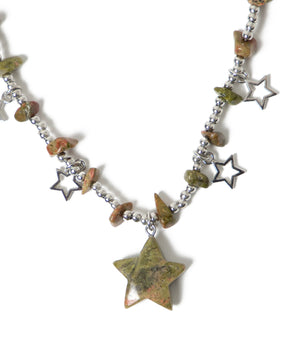 Lスターストーンデザインネックレス