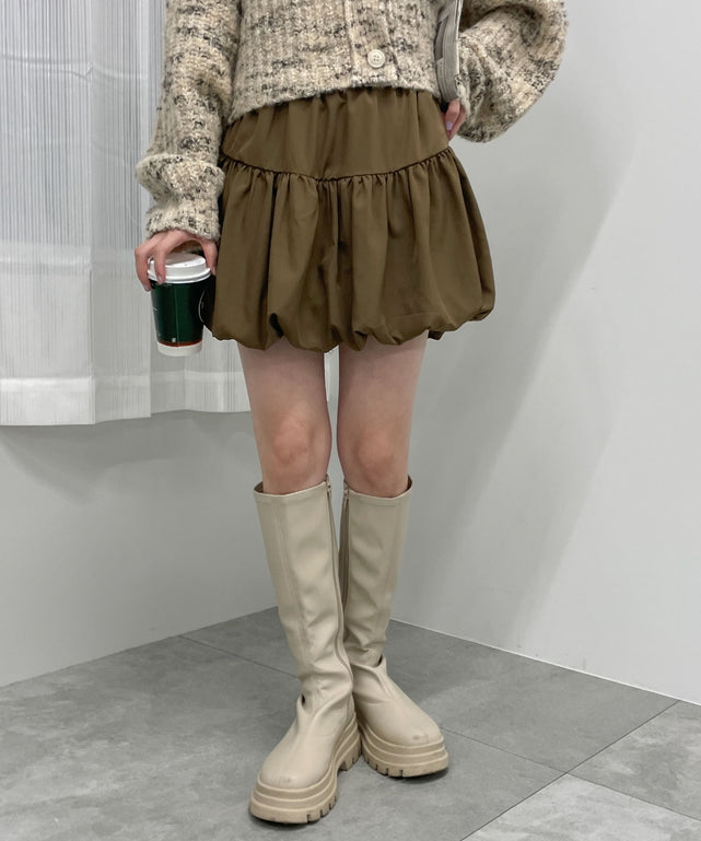 ブラウン　モデル:155cm F着用