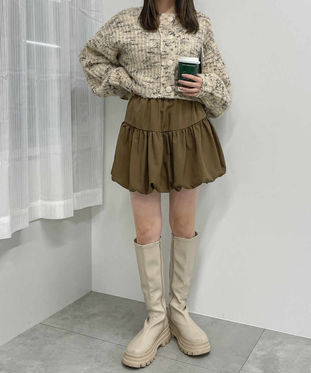 ブラウン　モデル:155cm F着用