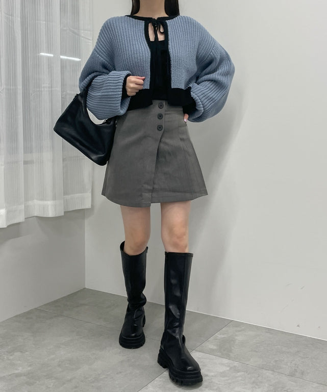 杢グレー　モデル:155cm F着用