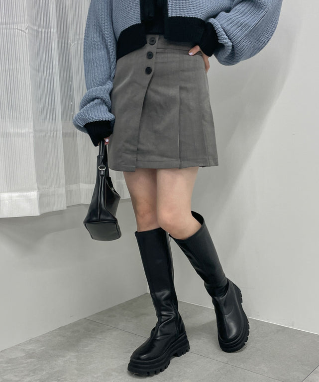 杢グレー　モデル:155cm F着用