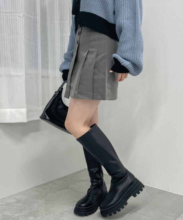 杢グレー　モデル:155cm F着用