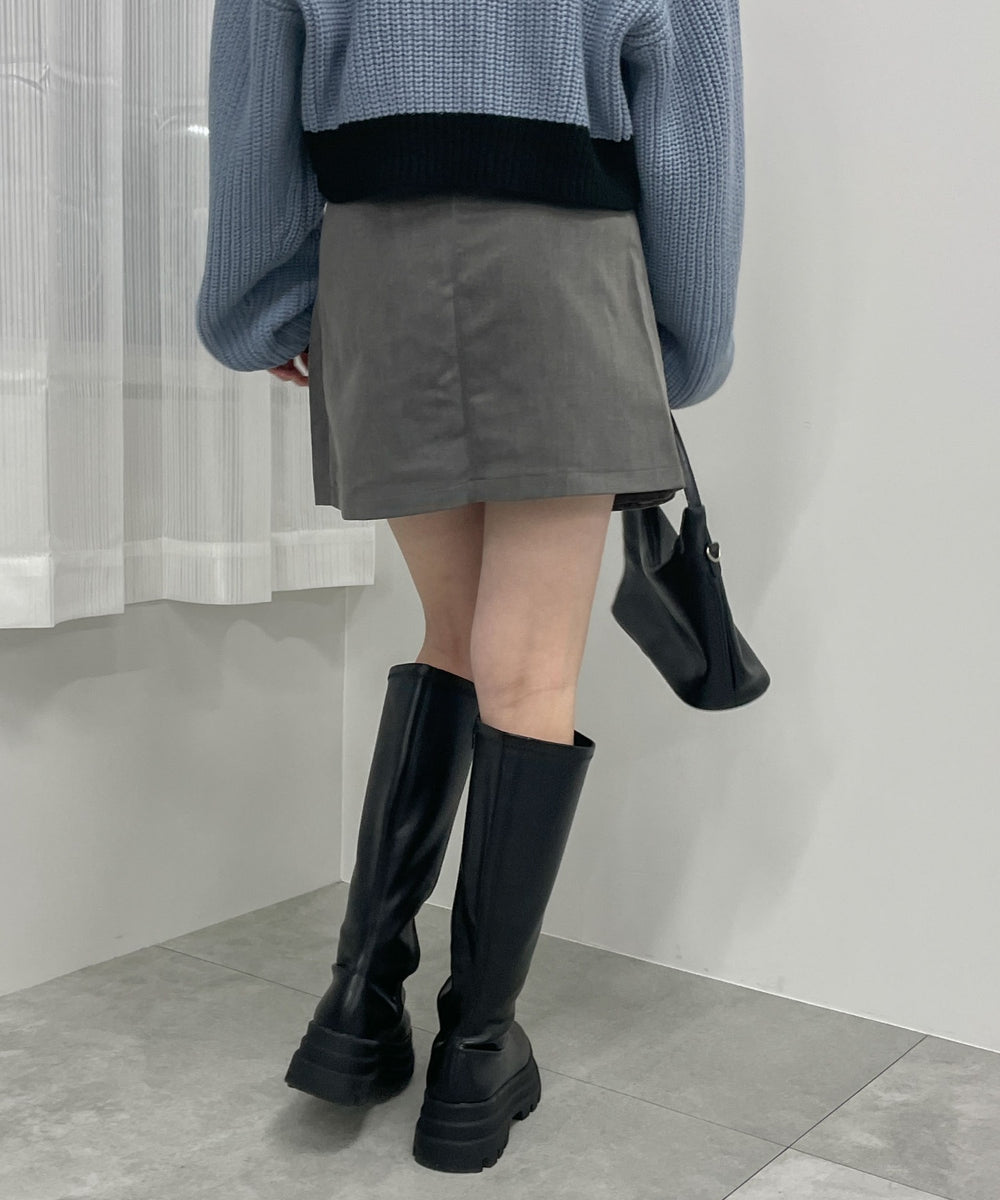 杢グレー　モデル:155cm F着用