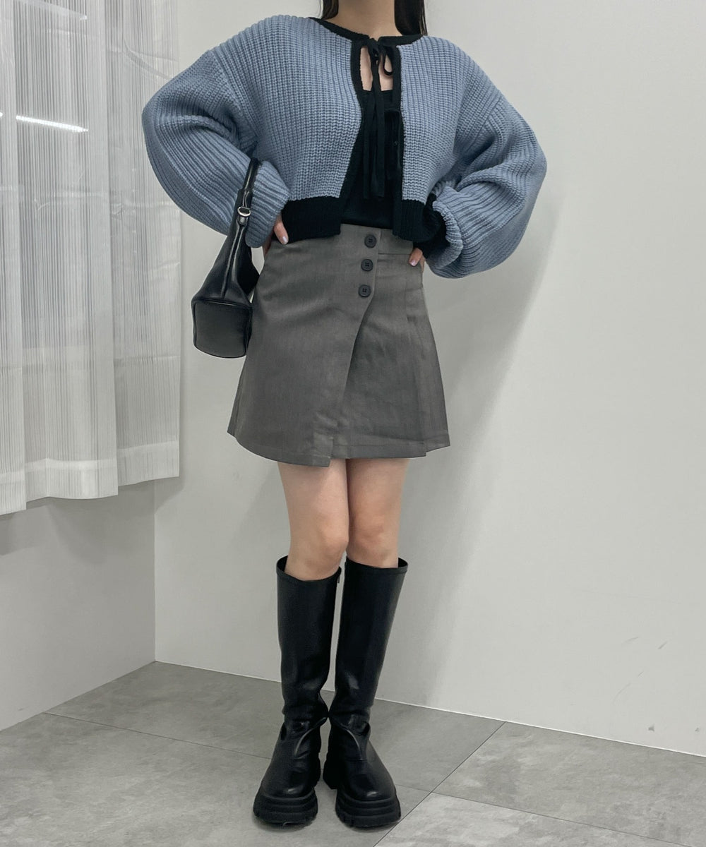 杢グレー　モデル:155cm F着用