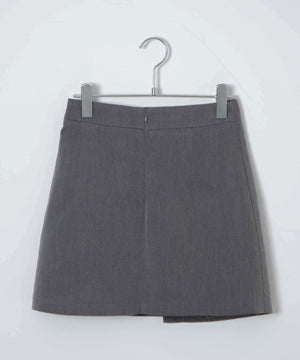 ボタンラッププリーツスカパン