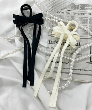 Lロングリボンバンスクリップ