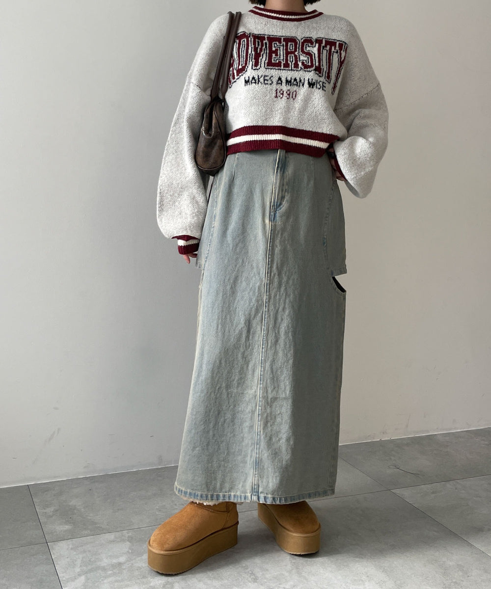デニム中濃加工　モデル:155cm F着用