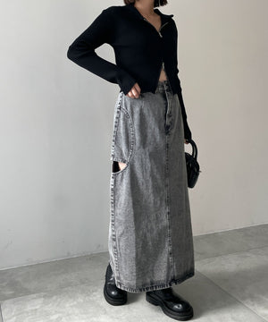 デニムブラックソノタ　モデル:155cm F着用