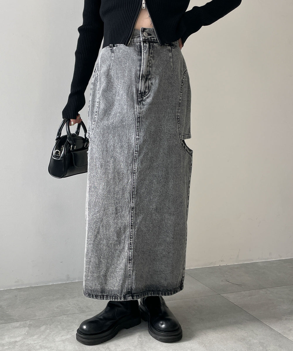 デニムブラックソノタ　モデル:155cm F着用