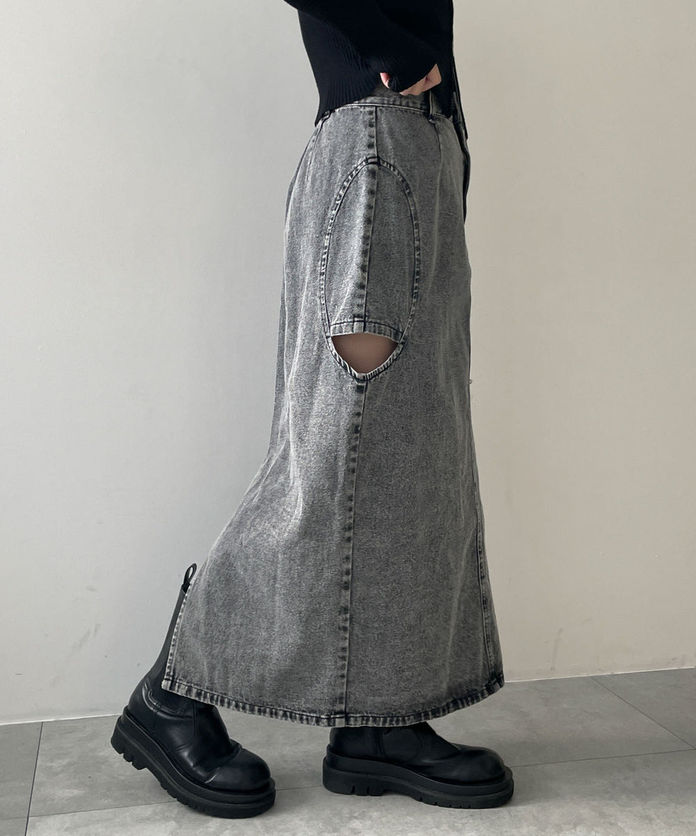 デニムブラックソノタ　モデル:155cm F着用