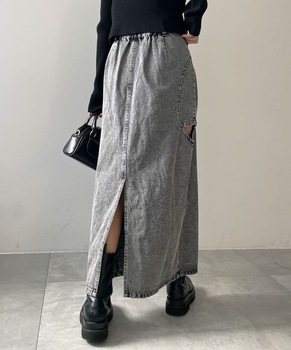 デニムブラックソノタ　モデル:155cm F着用