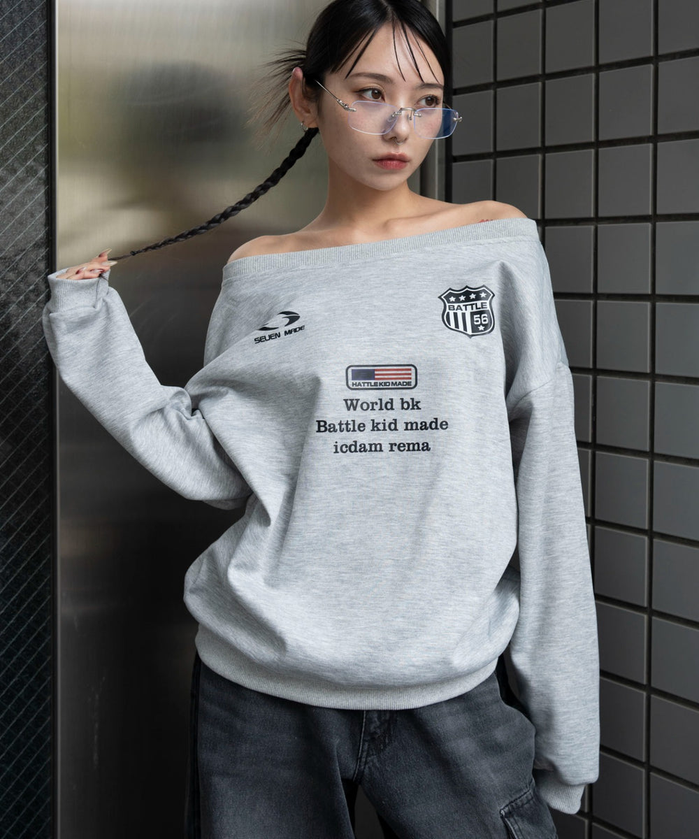 杢グレー　モデル：159cm F着用