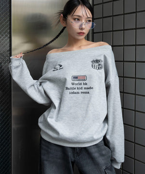 杢グレー　モデル：159cm F着用