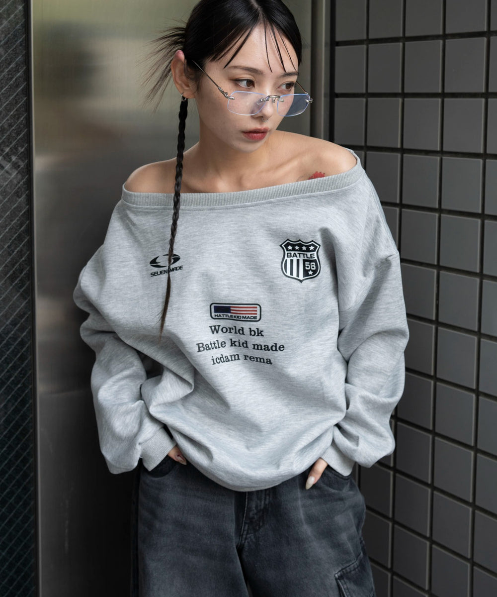 杢グレー　モデル：159cm F着用