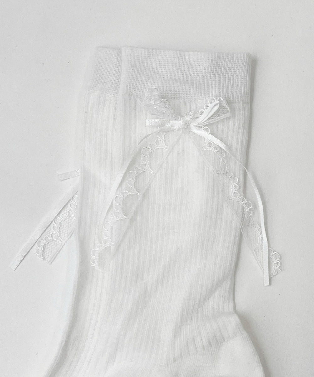 ダブルリボンソックス(23-25cm)