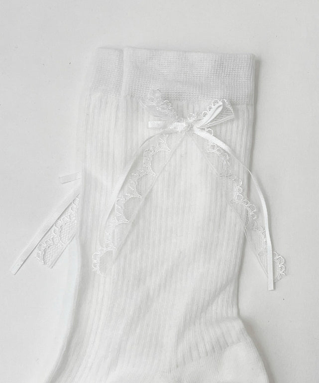 ダブルリボンソックス(23-25cm)