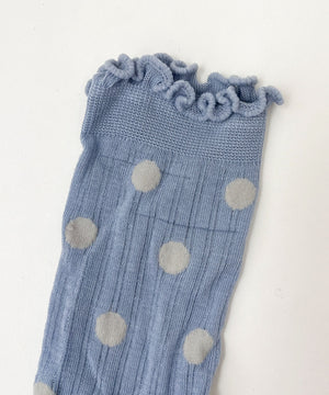 ドット柄フリルソックス(23-25cm)