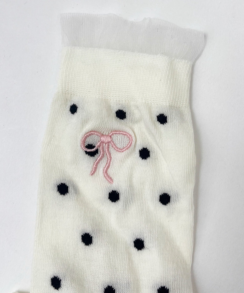 アソートリボンデザインソックス(23-25cm)