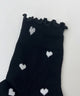 ハート総柄フリルソックス(23-25cm)
