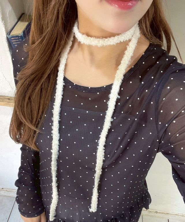 Lマルチウェイブークレリボン/ホワイトアイボリー