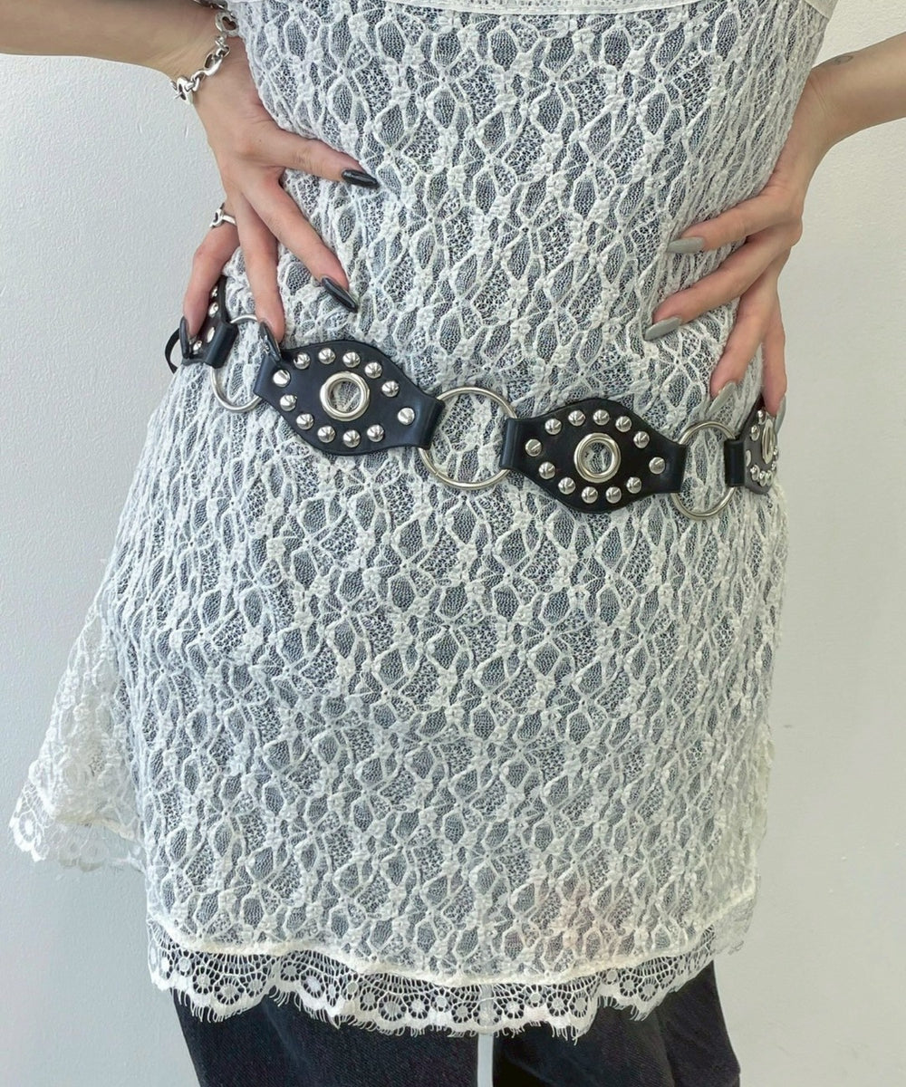 Lアイレットデザインリボンベルト