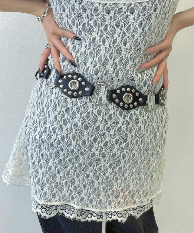 Lアイレットデザインリボンベルト