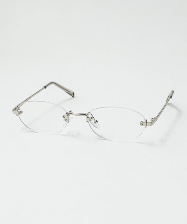 リムレスオーバルアイウェア/シルバー