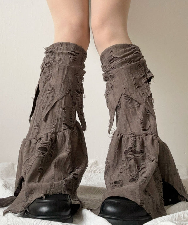 ダメージグランジレッグカバー/ブラウンソノタ