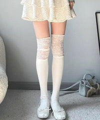 レース切替ハイソックス(23-25cm)