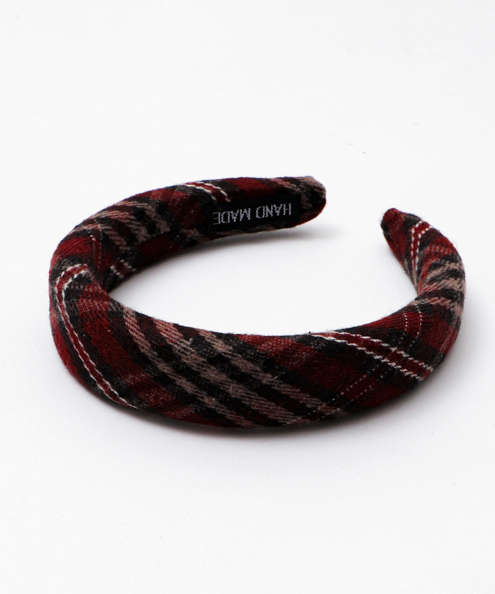 Lチェックカチューシャ