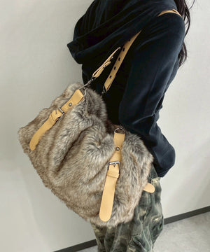 ebagos ボア・ウト・ウト・ラビットファーバッグ ebagos ボア・ウト・ウト・ラビットファーバッグ