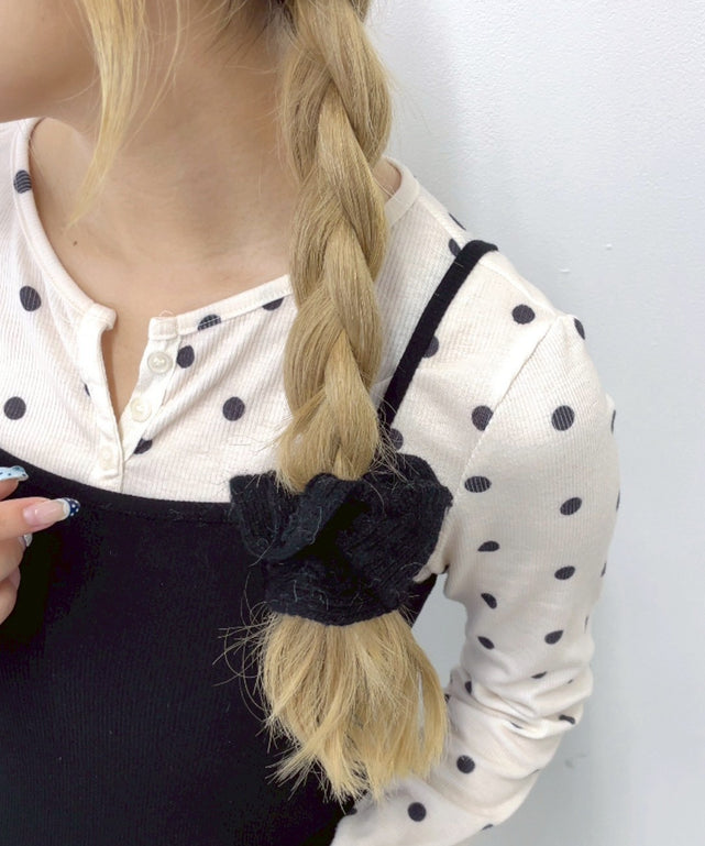 ♡専用♡新品POTETE knit shoushou ニットシュシュ黒 ♡専用♡新品POTETE knit shoushou ニットシュシュ黒 ♡専用♡新品