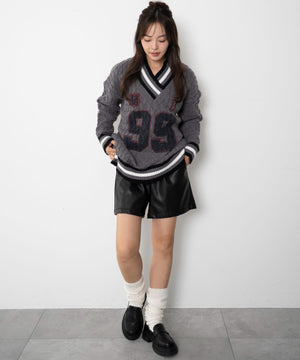 オーバースクールニット