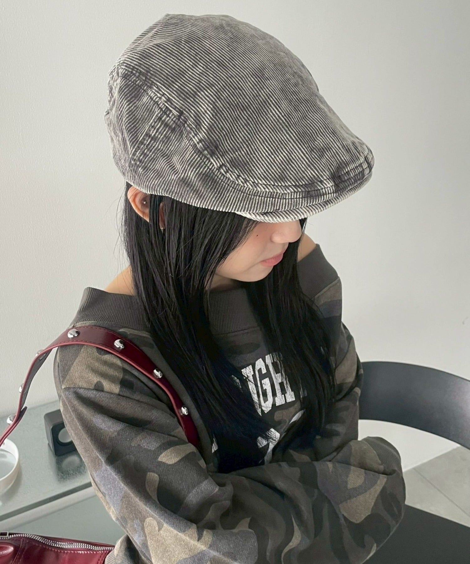 貴重サイズ！テンダーロイン×PORTERハンチング帽黒コーデュロイワーク