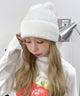 ラメニットキャップ/ホワイト