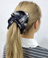 Lボリュームチェックシュシュ