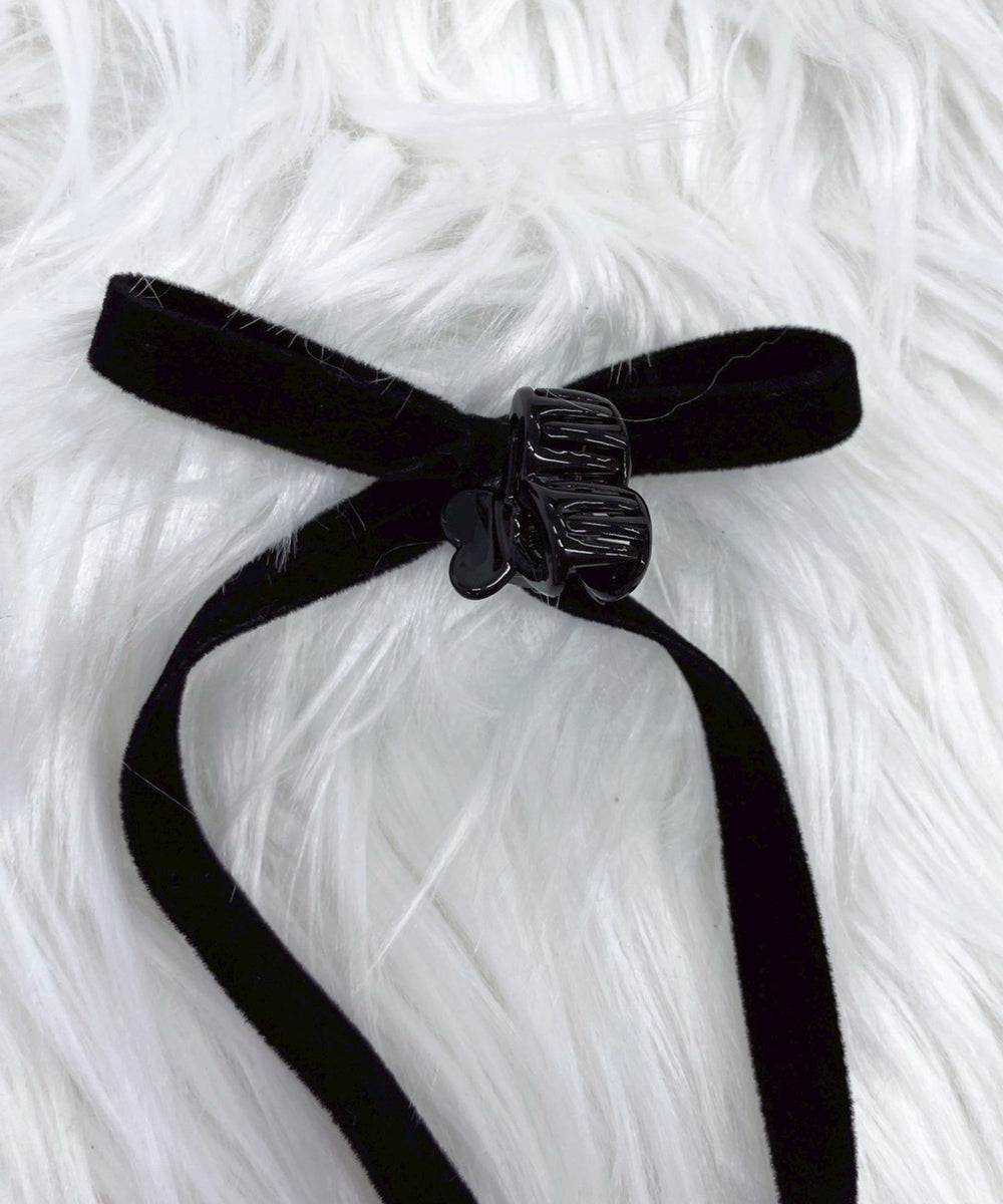 L2Pベロアロングリボンハートクリップ