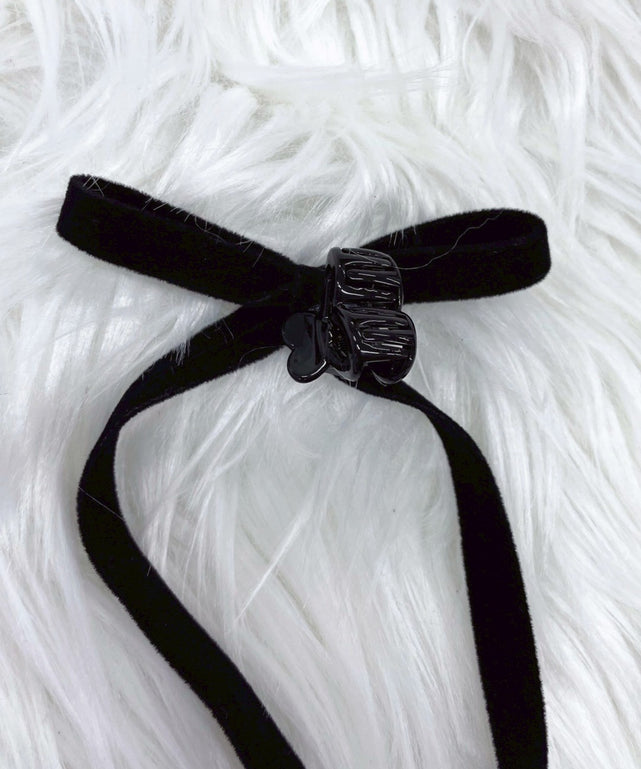 L2Pベロアロングリボンハートクリップ