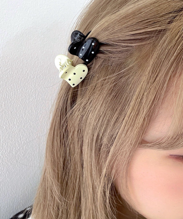 L4Pドットミニハートクリップ/柄１