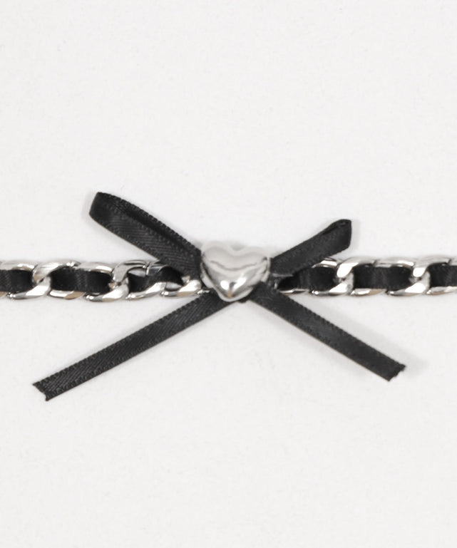 LメタルMIXリボンチョーカー