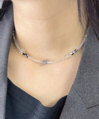 Lスターモチーフビーズネックレス