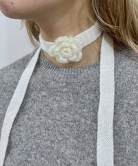 Lフラワーニットチョーカー