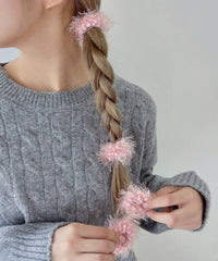 L4Pシャギ－ニットヘアゴム