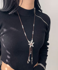 Lスターモチーフコードネックレス