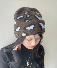 ハートレオパードニットワッチ